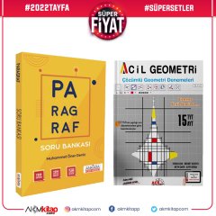 Acil Yayınları TYT AYT Geometri Deneme ve Ankara Kitap Merkezi Paragraf Soru Bankası Seti 2 Kitap