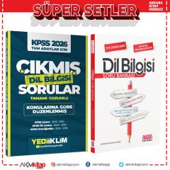 Yediiklim 2026 KPSS Tüm Adaylar İçin Dil Bilgisi Çıkmış Sorular ve AKM Dil Bilgisi Soru Bankası Seti 2 Kitap