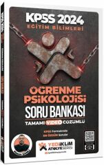 2024 KPSS Eğitim Bilimleri Atölye Serisi Öğrenme Psikolojisi Tamamı Video Çözümlü Soru Bankası Yediiklim Yayınları
