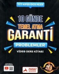 TYT Problemler Z Takımı 10 Günde Temel Atma Garanti Video Ders Kitabı Paraf Yayınları
