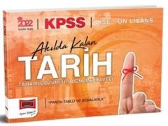 2022 KPSS Lise Ön Lisans Akılda Kalan Tarih Tamamı Çözümlü İlaveli 5 Deneme Yargı Yayınları