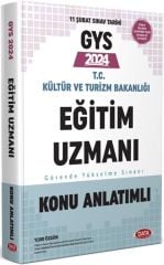 2024 GYS T.C Kültür Ve Turizm Bakanlığı Eğitim Uzmanı Konu Anlatımlı Data Yayınları