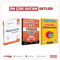 Birey Gelişim Serisi Matematik A Benim Hocam TYT Türkçe Ders Defteri ve Şenol Hoca Çıtır Çerez Problemler Soru Bankası 3 Kitap Set