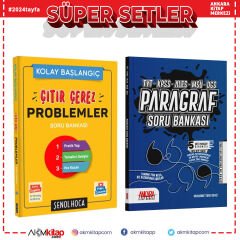 Şenol Hoca Çıtır Çerez Problemler ve Ankara Kitap Merkezi Paragraf Soru Bankası 2 Kitap Set