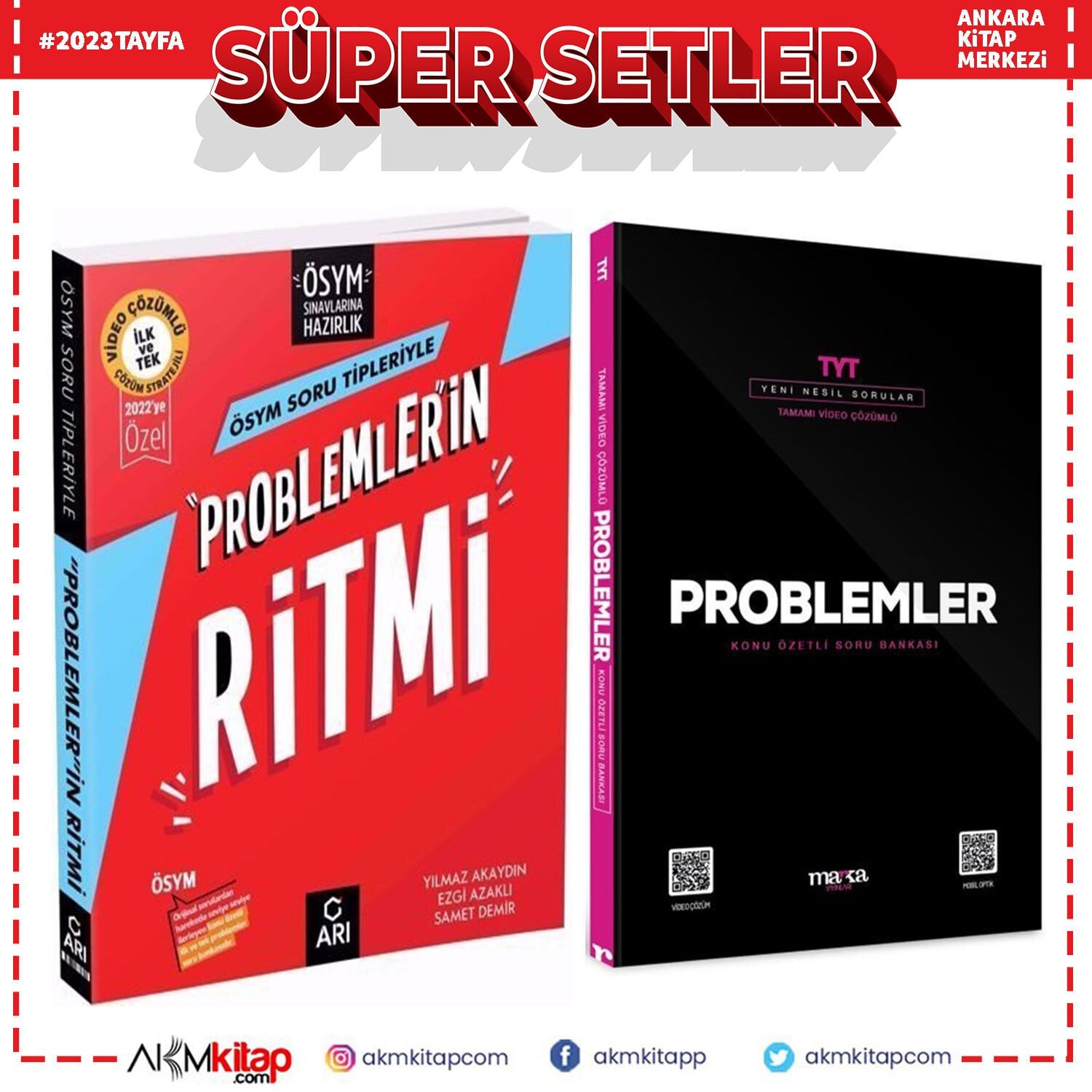 Arı Problemlerin Ritmi ve Marka Problemler Soru Bankası 2 Kitap Set