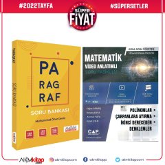 Çap Yayınları Polinomlar Çarpanlara Ayırma İkinci Dereceden Denklemler ve AKM Paragraf Soru Bankası Seti 2 Kitap