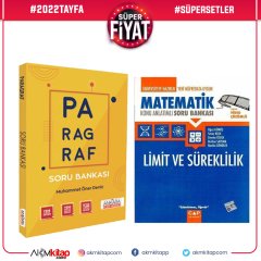 Çap Yayınları Limit Süreklilik ve Ankara Kitap Merkezi Paragraf Soru Bankası Seti 2 Kitap