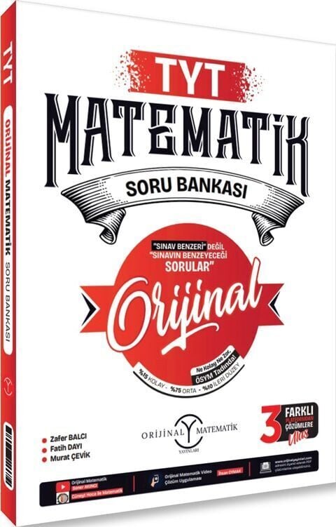 Orijinal Yayınları TYT Orijinal Matematik ve Bilgi Sarmal AYT Matematik Soru Bankası Seti 2 Kitap