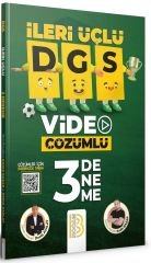 DGS İleri Üçlü Video Çözümlü 3 Deneme Benim Hocam Yayınları