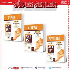 Çap Yayınları AYT Fizik Kimya ve Biyoloji 2023 Özel Deneme Seti 3 Kitap