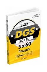 2022 DGS Sözel 5 x 60 Deneme Tercih Akademi Yayınları