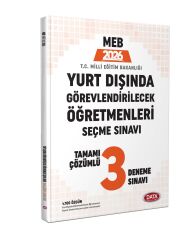 2026 Yurt Dışında Görevlendirilecek Öğretmenleri Seçme Sınavı Tamamı Çözümlü 3 Deneme Sınavı Data Yayınları