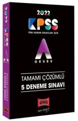 2022 KPSS A Grubu Tamamı Çözümlü 5 Deneme Sınavı Yargı Yayınları