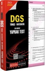 2026 DGS Türkçe Matematik Çek Kopart Yaprak Test Pegem Yayınları