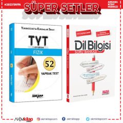 Ankara Yayınları TYT Fizik Yaprak Testi ve AKM Dil Bilgisi Soru Bankası Seti 2 Kitap