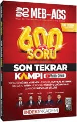 2026 MEB AGS Son Tekrar Kampı 600 Soru Bankası İndeks Akademi