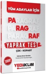 Tüm Adaylar İçin Paragraf Çek Kopart Yaprak Test Yediiklim Yayınları