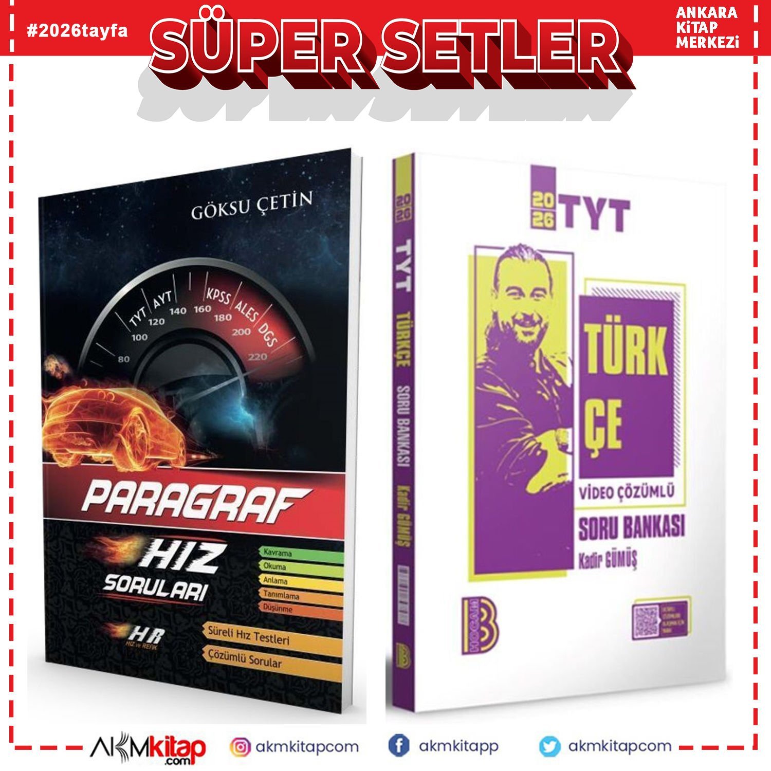 Hız ve Renk Paragraf ile Benim Hocam TYT Türkçe Soru Bankası Seti 2 Kitap