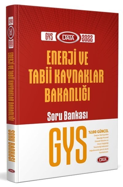 2022 GYS Enerji ve Tabii Kaynaklar Bakanlığı Soru Bankası Görevde Yükselme Data Yayınları