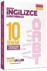 2022 ÖABT İngilizce Öğretmenliği 10 Deneme Yediiklim Yayınları