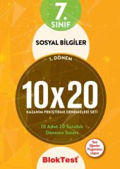 7.Sınıf 1.Dönem Sosyal Bilgiler 10*20 Kazanım Pekiştirme Denemeleri Seti BlokTest Yayınları