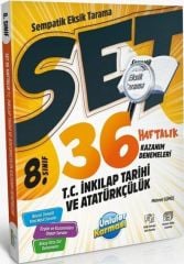 8. Sınıf T.C İnkılap Tarihi ve Atatürkçülük SET 36 Haftalık Kazanım Denemeleri Ünlüler Yayınları