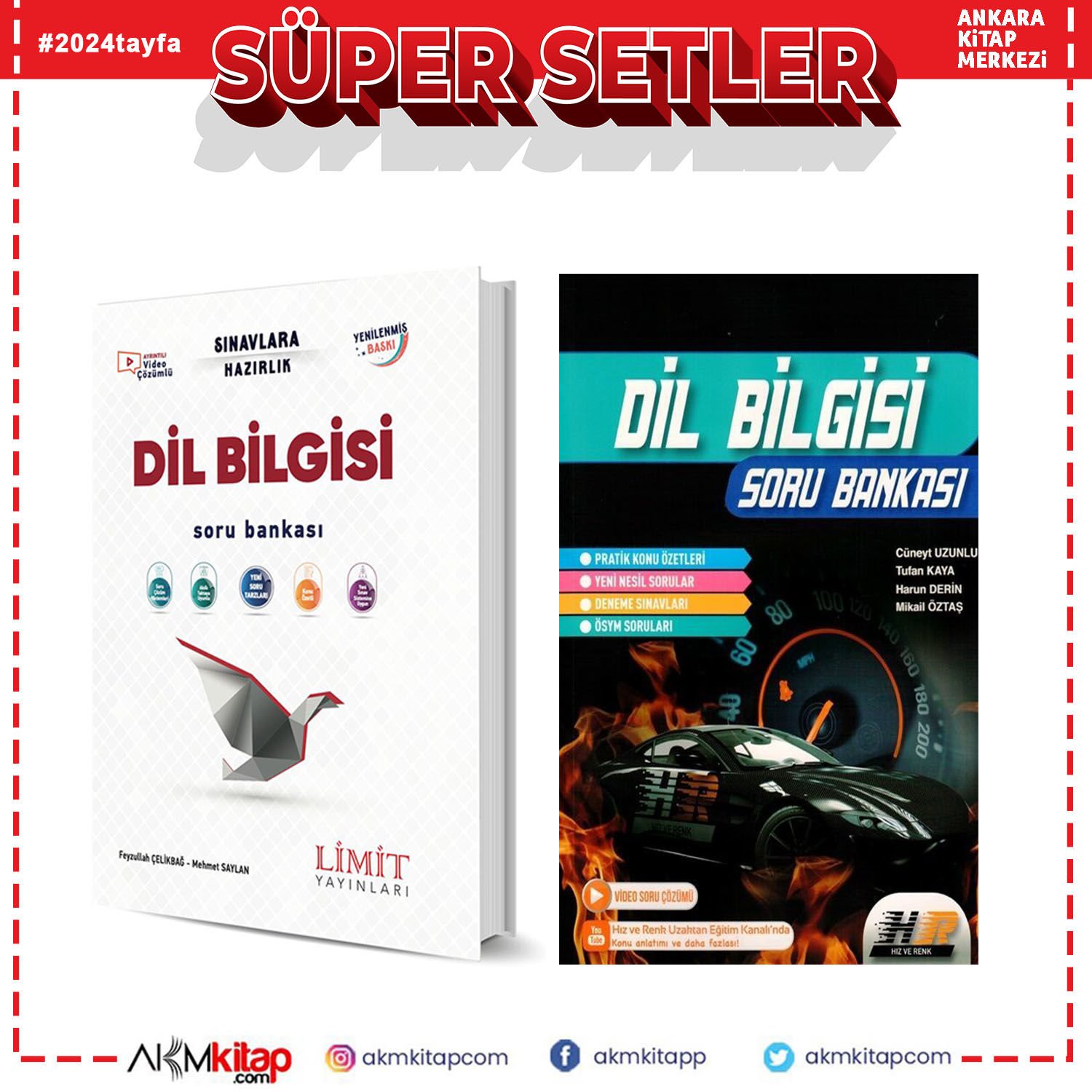 Limit Dil Bilgisi Kronometre ve Hız Renk Soru Bankası Seti 2 Kitap