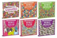 Yetişkinler İçin Boyama Seti (6 Kitap Takım) Dokuz Yayınları