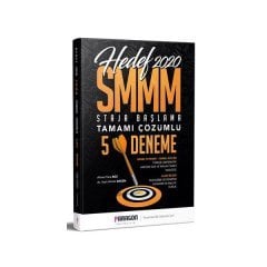 2020 Hedef SMMM Staja Başlama Tamamı Çözümlü 5 Deneme Paragon Yayıncılık