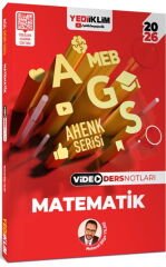 2026 MEB AGS Ahenk Serisi Matematik Video Ders Notları Yediiklim Yayınları