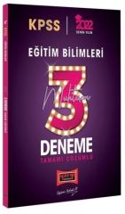 2022 KPSS Eğitim Bilimleri Tamamı Çözümlü Muhteşem 3 Deneme Yargı Yayınları