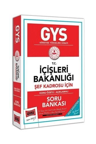 GYS İçişleri Bakanlığı Şef Kadrosu İçin Konu Anlatımlı Soru Bankası Görevde Yükselme Yargı Yayınları