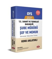 2022 T.C. Sanayi ve Teknoloji Bakanlığı GYS Hazırlık Kitabı Data Yayınları