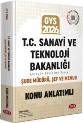 2026 GYS T.C. Sanayi ve Teknoloji Bakanlığı Şube Müdürü Şef Memur Konu Anlatımlı Data Yayınları