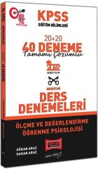2022 KPSS Eğitim Bilimleri Ölçme ve Değerlendirme Öğrenme Psikolojisi Tamamı Çözümlü 20+20 40 Deneme Yargı Yayınları
