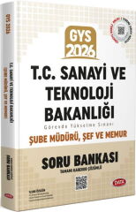 2026 GYS T.C. Sanayi ve Teknoloji Bakanlığı Şube Müdürü Şef Memur Soru Bankası Data Yayınları