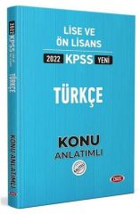 2022 KPSS Lise Ön Lisans Türkçe Konu Anlatımı Data Yayınları