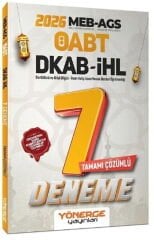 2026 ÖABT MEB AGS DKAB Din Kültürü ve Ahlak Bilgisi İmam Hatip Lisesi Öğretmenliği 7 Deneme Yönerge