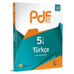 5.Sınıf Türkçe PDF Planlı Ders Föyü Martı Okul Yayınları
