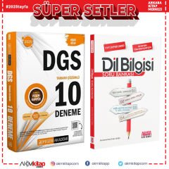 Pegem Yayınları 2025 DGS 10 Deneme ve AKM Dil Bilgisi Soru Bankası Seti 2 Kitap