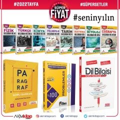 2022 Tayfa Dev Konu Seti ve AKM Paragraf Dil Bilgisi ile Fides Problemler Soru Bankası Seti