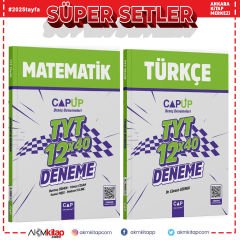 Çap Yayınları TYT Matematik ve Türkçe Deneme Seti 2 Kitap