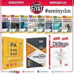 2022 Tayfa Dev Konu Seti ve AKM Paragraf Dil Bilgisi ile Pegem Problemler Soru Bankası Seti
