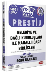 2026 GYS ÜDS Belediye Bağlı Kuruluşları İle Mahalli İdare Birlikleri 4. Grup Prestij Tamamı Çözümlü Soru Bankası Data Yayınları