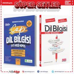 Çap Yayınları TYT MSÜ KPSS Dil Bilgisi Pratik Konu Özetleri Deneme İlaveli ve AKM Dil Bilgisi Soru Bankası Seti 2 Kitap