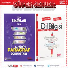 Metin Yayınları Tüm Sınavlar İçin Metinle Paragraf ve AKM Dil Bilgisi Soru Bankası Seti 2 Kitap