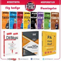 2022 Tayfa Pomodoro Konu ve AKM Paragraf Dil Bilgisi ile Pegem Problemler Soru Bankası Seti