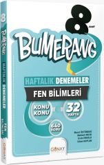 8. Sınıf Fen Bilimleri Bumerang Konu Konu Haftalık Denemeler Günay Yayınları