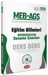 2026 MEB AGS Eğitim Bilimleri Ders Ders Karekod Çözümlü Deneme Sınavları Data Yayınları
