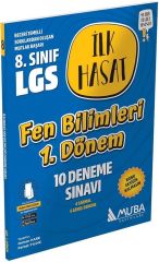 8. Sınıf LGS Fen Bilimleri 1. Dönem İlk Hasat 10 Deneme Muba Yayınları
